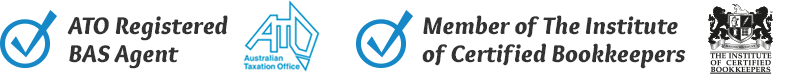 ATO Registered BAS Agent. Member of the Institute of Certified Bookkeepers